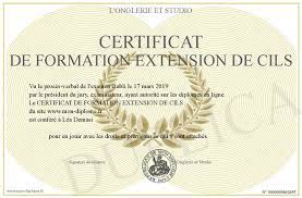 diplome extension de cils