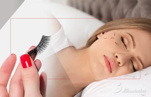 dormir avec des faux cils