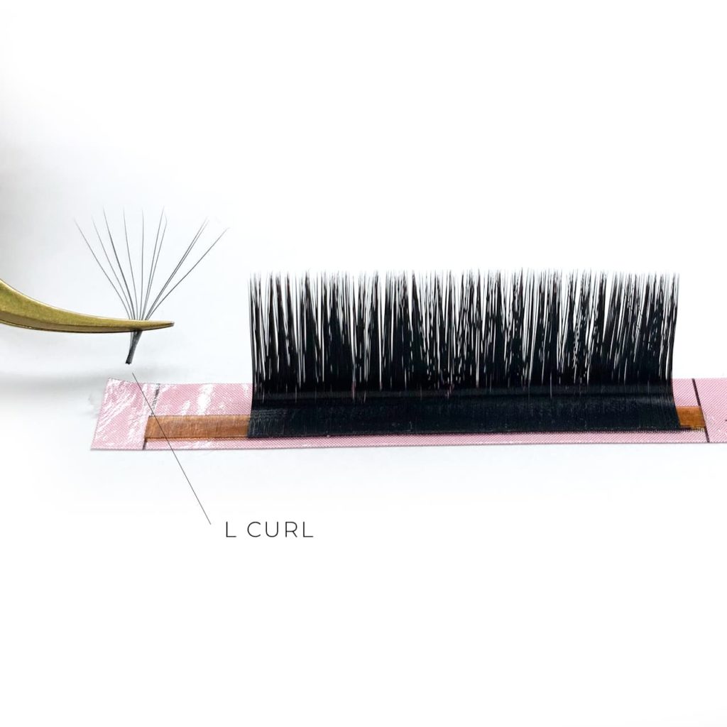 bouquets extension de cils L-curl